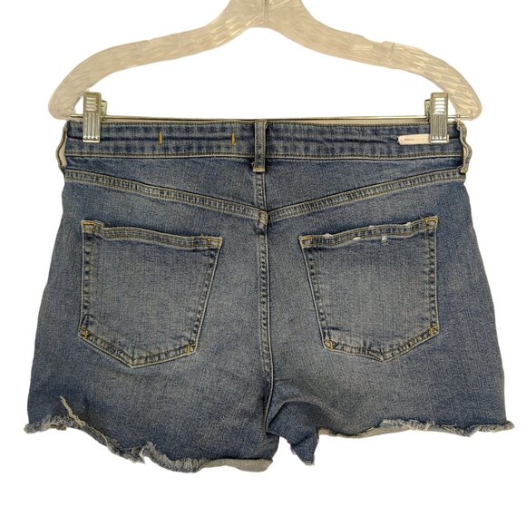 Pilcro And The Letterpress Distressed Denim Shorts Slim Boyfriend Fit Size 29‎ - Picture 2 of 10